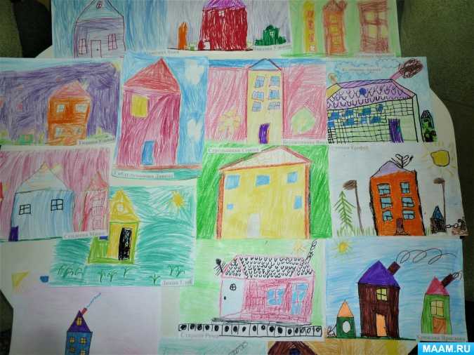 Конспект занятия по рисованию для детей старшего возраста «мой родной город»