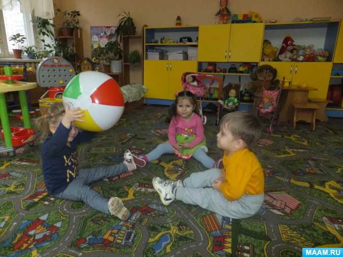 Конспект спортивного развлечения для детей 3–4 лет «ай да мячик!» (вторая младшая группа)