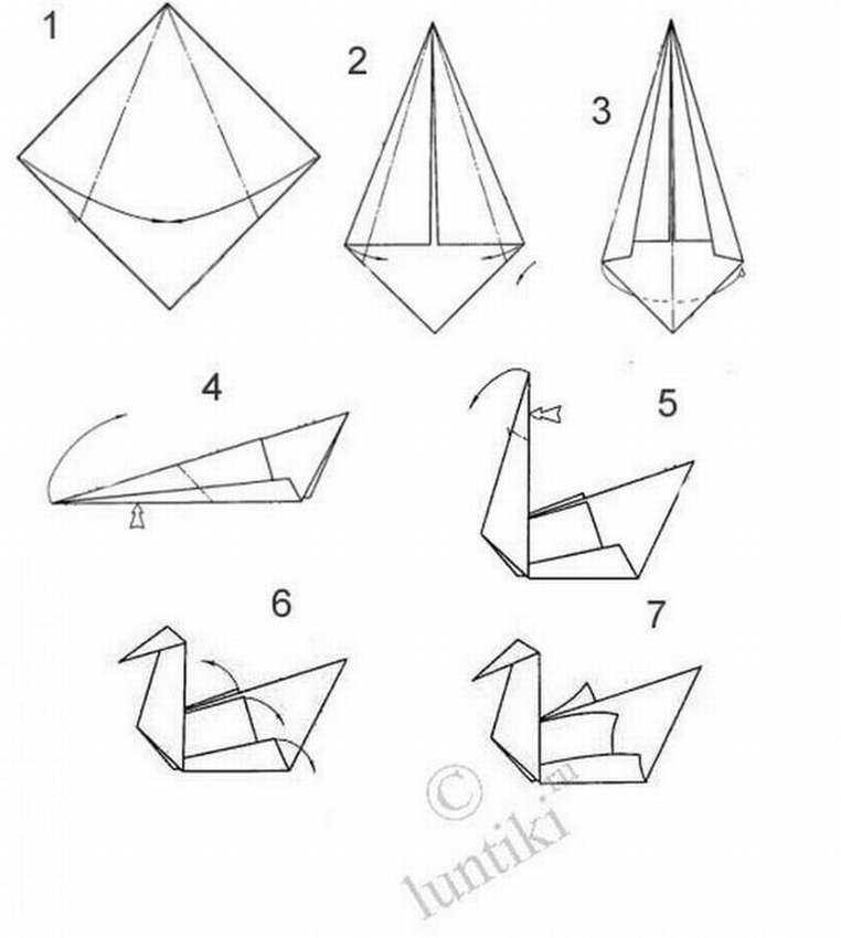 Простые оригами для детей 7-8 лет