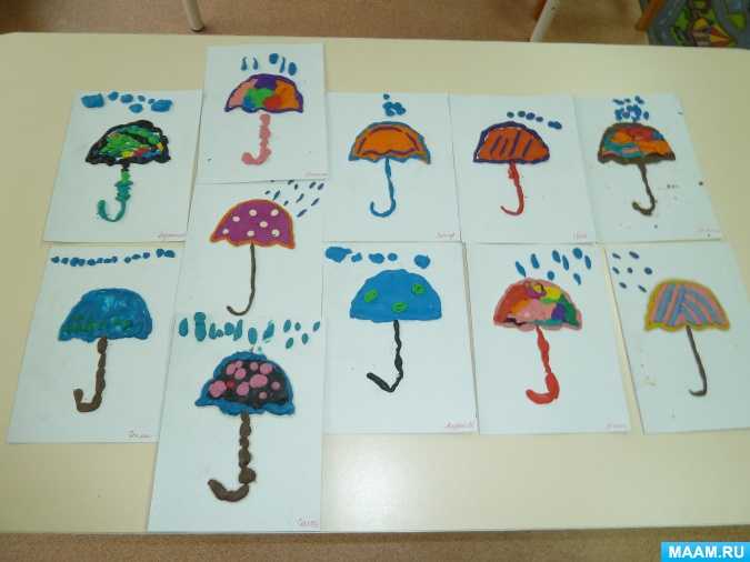 Зонт. рисование зонтов