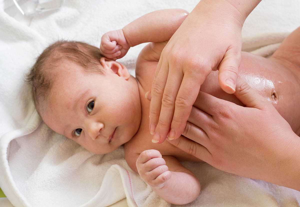 Как самостоятельно делать массаж ребёнку (грудничку) в 1 месяц