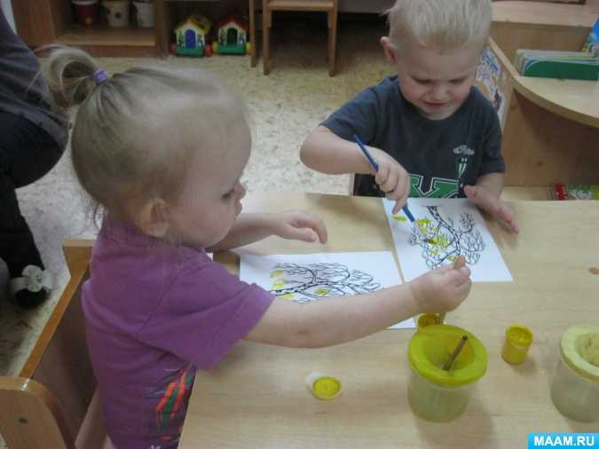 Конспект нод по рисованию картонными втулками «разноцветные пузыри» во второй группе раннего возраста