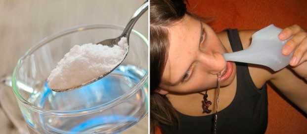 Промывание носа солевым раствором в домашних условиях: рецепт приготовления и пошаговая инструкция