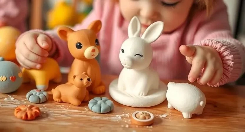 Лепка угощения для зверят для детей раннего возраста