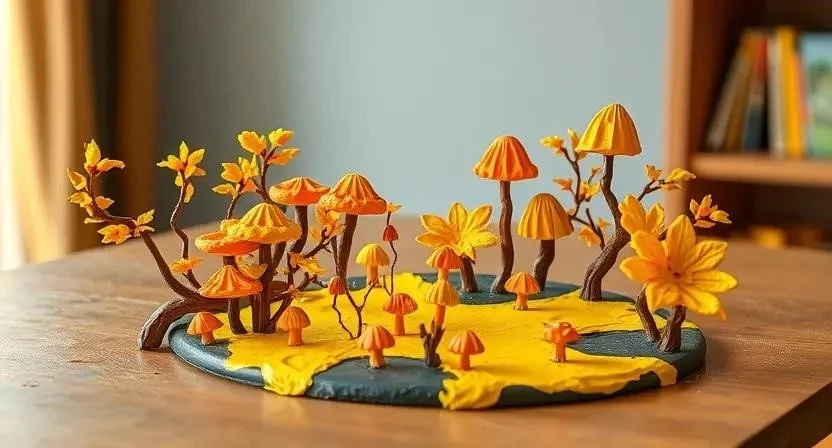 Интегрированное занятие ИЗО Осенний лес для детей 4-5 лет