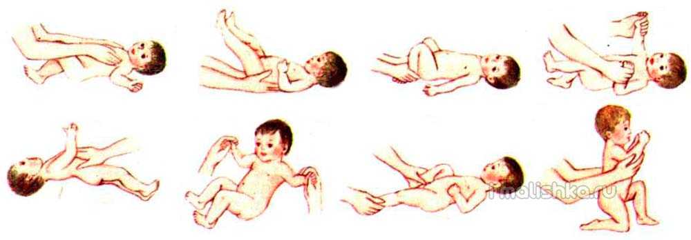 Массаж и гимнастика для ребенка от 3-х до 6-ти месяцев
