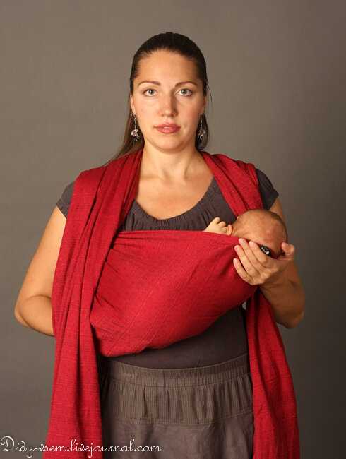 Как завязать слинг шарф для новорожденных детей, выбор, создание