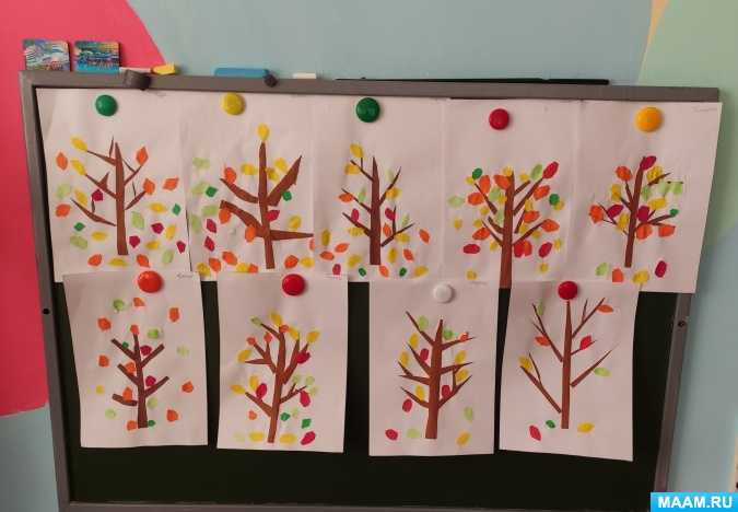 Конспект занятия по конструированию (оригами) для детей старшей группы «деревья»