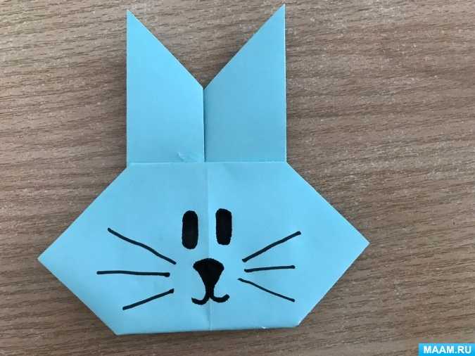Конспект занятия по конструированию (оригами) для детей старшего дошкольного возраста на тему «зайка»