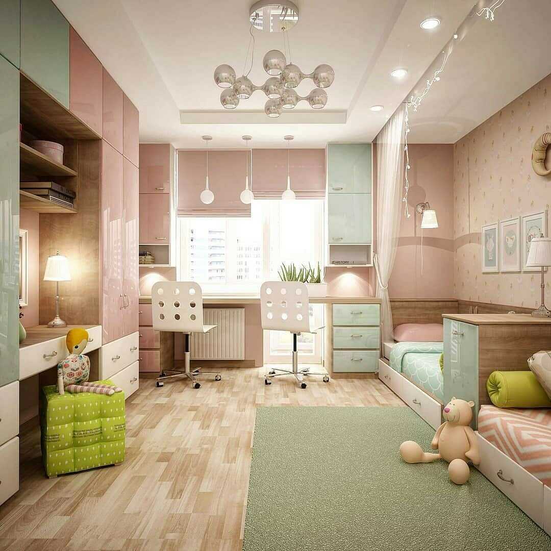 Дизайн детской комнаты для девочек - фото примеров