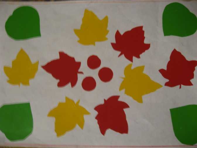 Конспект нод по аппликации из листьев «листопад» для детей 4–5 лет