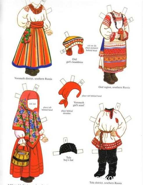 ᐉ одень куклу в национальный костюм шаблоны - mastersspace.ru