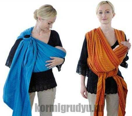 Как завязать слинг-шарф для новорожденного: фото инструкции