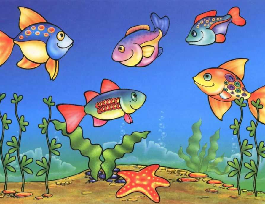 Конспект занятия «где живет рыбка» для средней группы - дошкольное образование, уроки
