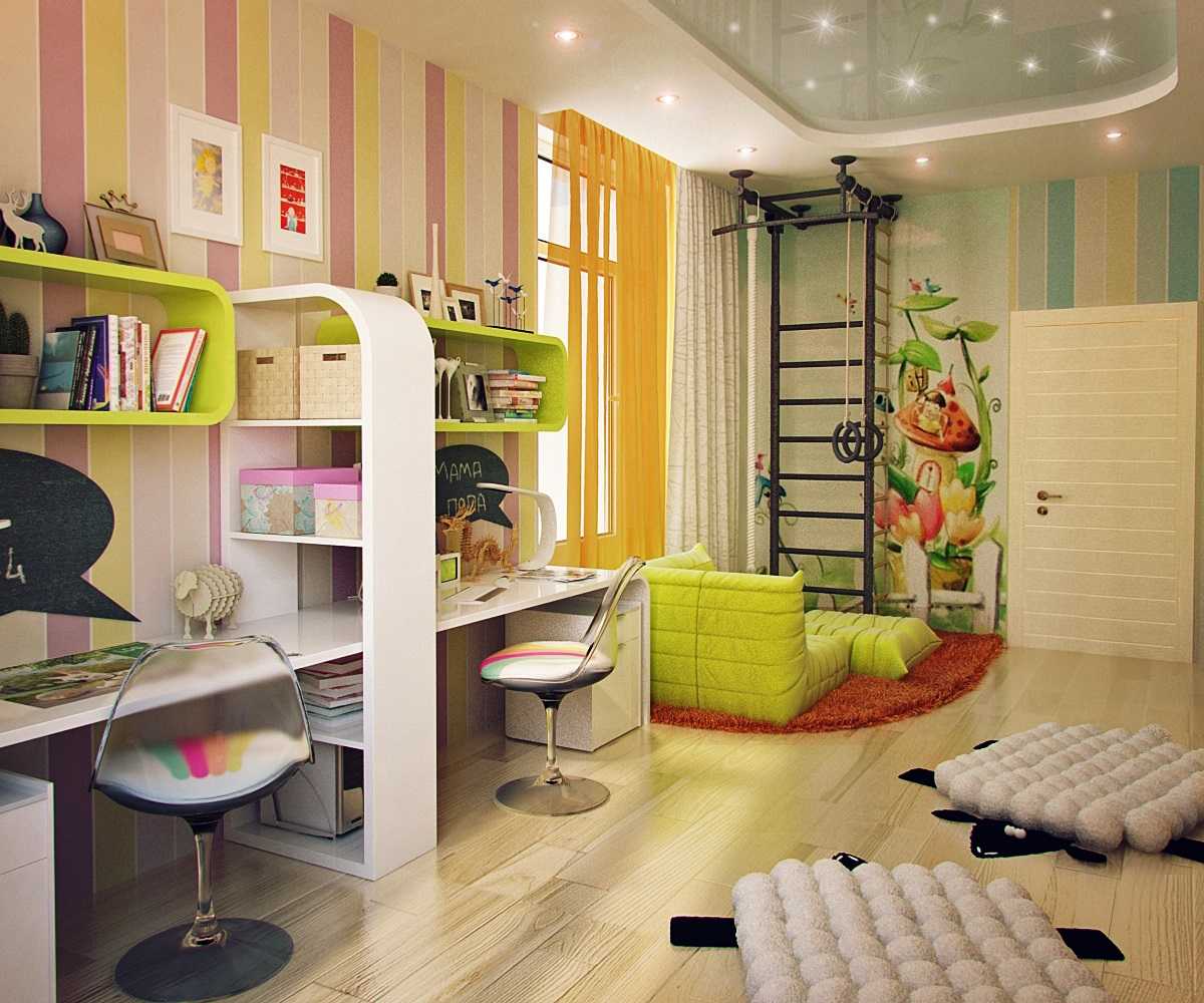 Дизайн детской комнаты 9 кв м - как его продумать Как выбрать мебель, декоративные элементы и освещение Как максимально задействовать все пространство помещения