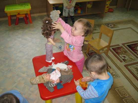 Конспект игры – занятия в группе раннего возраста «оденем куклу машу на прогулку».
