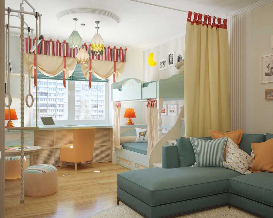Комната для мальчика и девочки: планировка, дизайн интерьера для двух детей разного пола