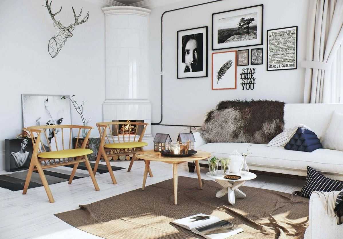 Гостиная в скандинавском стиле: особенности интерьера, как подобрать мебель, как выбрать декор, как грамотно оформить кухню и спальню, примеры дизайна на фото