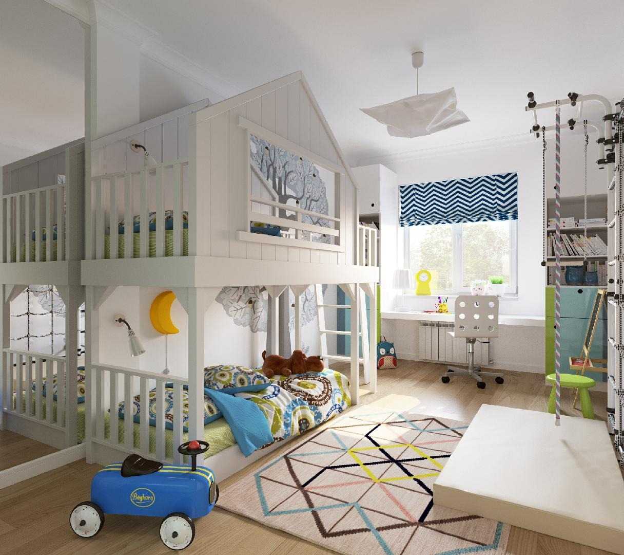 Детские комнаты для мальчиков - идеи оформления с фото Варианты дизайна с учетом возраста и предпочтений Примеры реальных комнат в спортивном, морском и космическом стилях