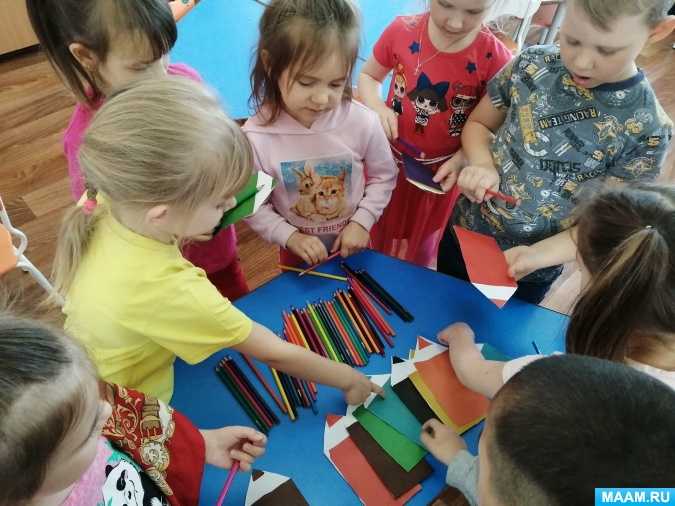 Занятие по изодеятельности в средней группе «день цветных карандашей». воспитателям детских садов, школьным учителям и педагогам - маам.ру