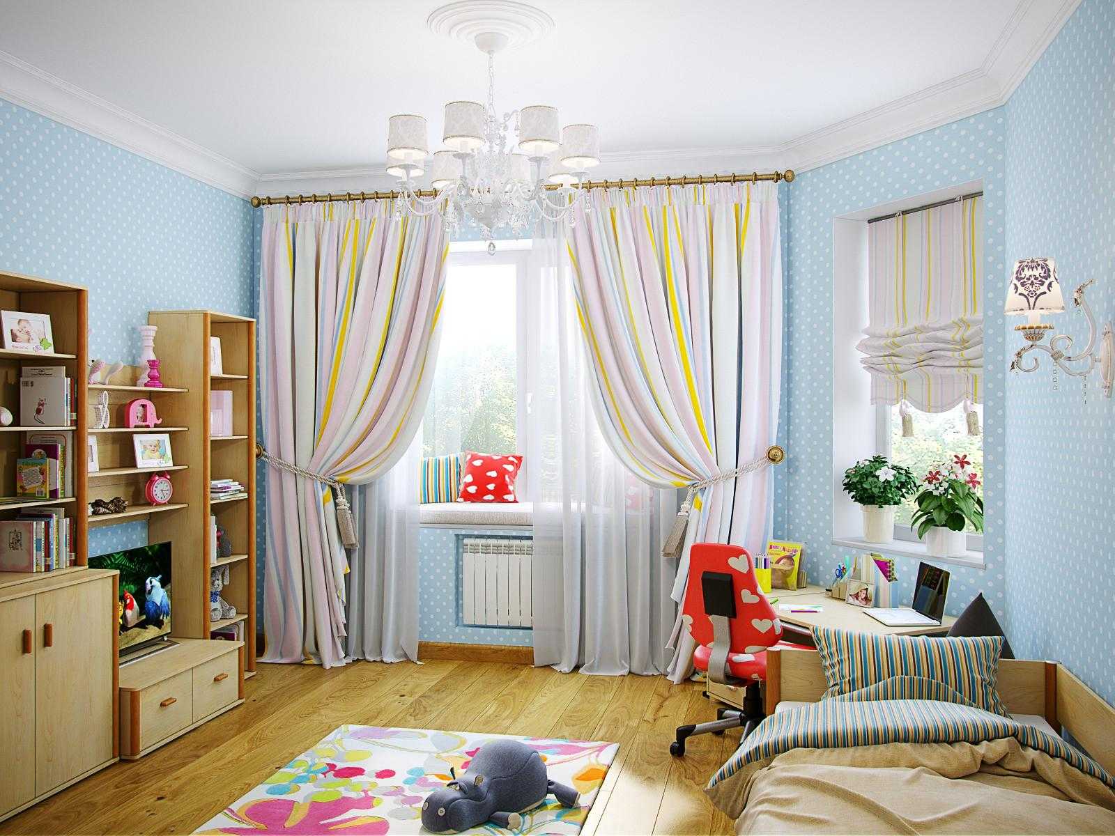 Шторы для девочки детскую комнату (29 фото) — живые примеры дизайна