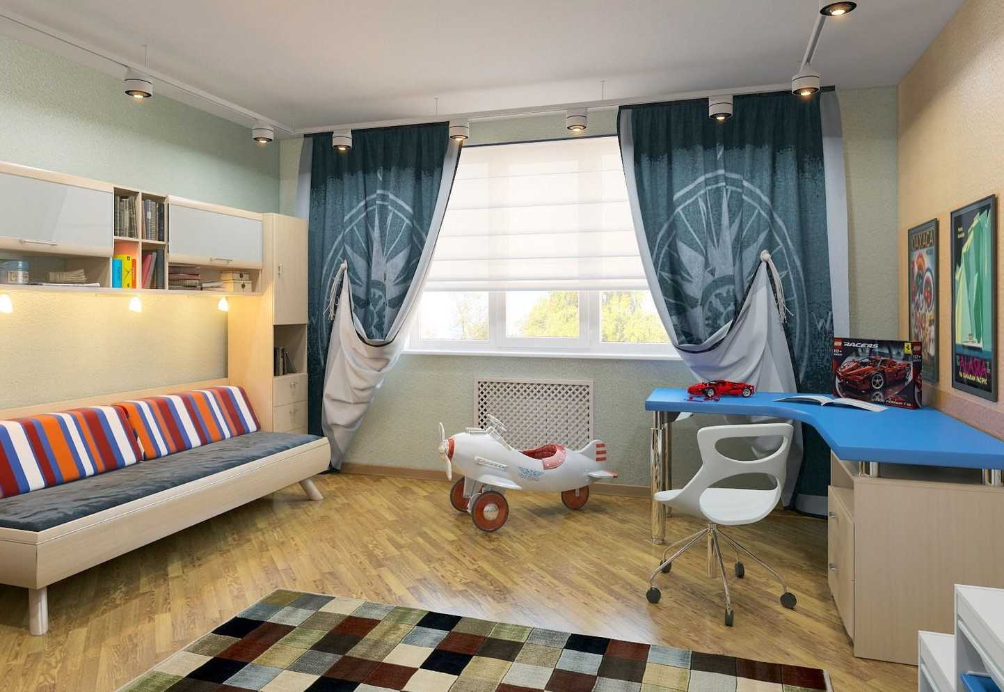 Шторы в детскую комнату – яркие украшения комнаты и эффективная защита от солнца (95 фото-идей)