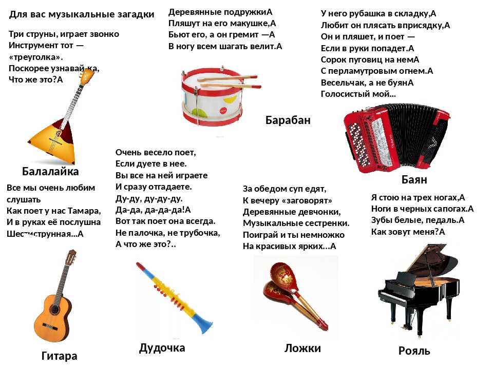 Конспект интегрированного занятия «в мире музыкальных инструментов» в старшей группе