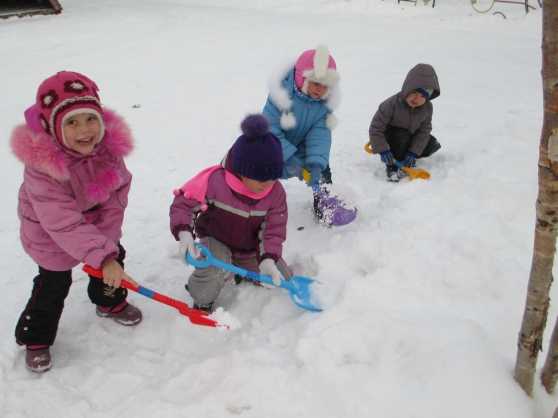 Проведение прогулки в старшей группе по теме «снег, снег, снежок...»