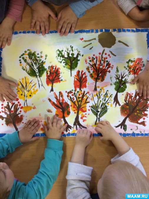 Конспект занятия по рисованию пальчиками «осенние листочки» в младшей группе. воспитателям детских садов, школьным учителям и педагогам - маам.ру