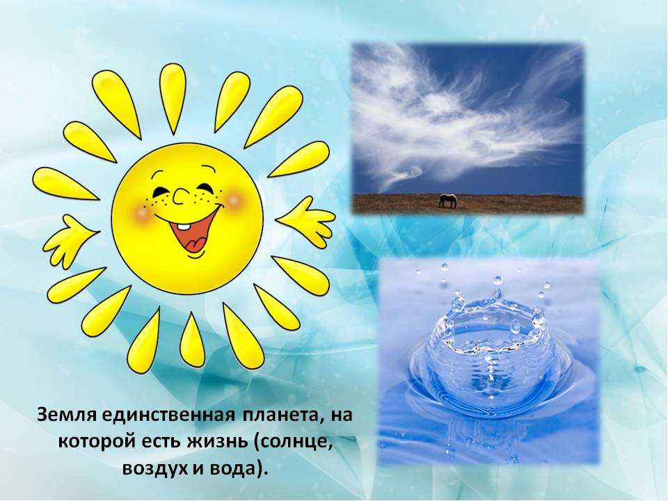 Конспект занятия по экологии «солнце, воздух и вода — наши верные друзья» для детей старшей группы
