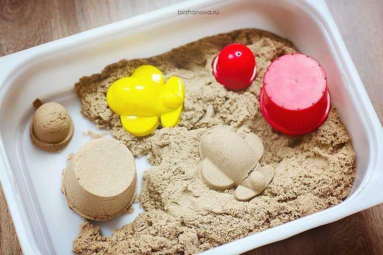 Как сделать кинетический песок в домашних условиях? чем полезен, рецепты