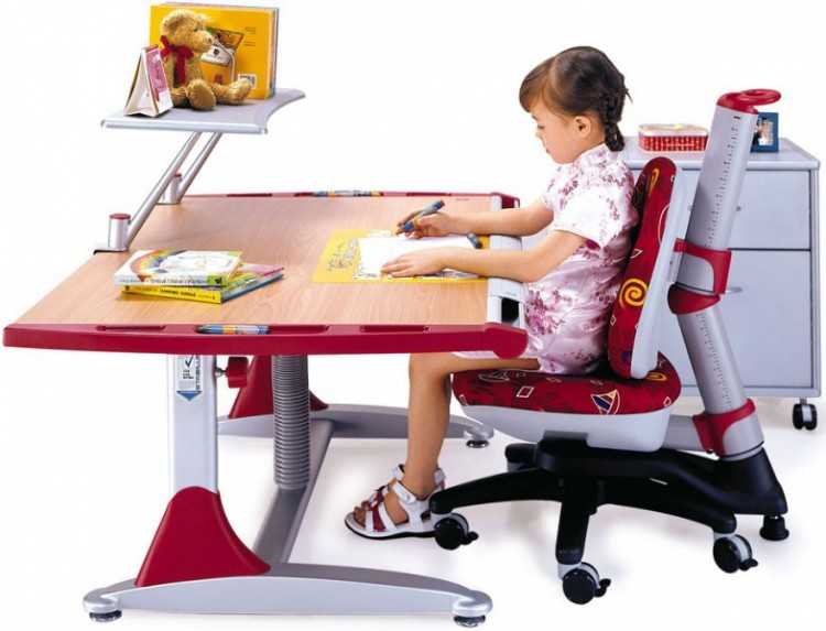 Выбор письменного стола для школьника, параметры  письменного стола для ребенка