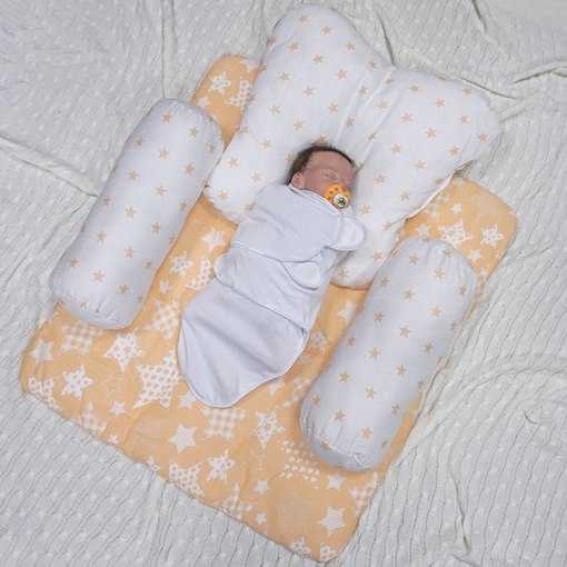 Позиционер для сна новорожденного помогает ему занимать удобную пользу во время отдыха Большой выбор подобных аксессуаров позволит приобрести модель, оптимально подходящую крохе