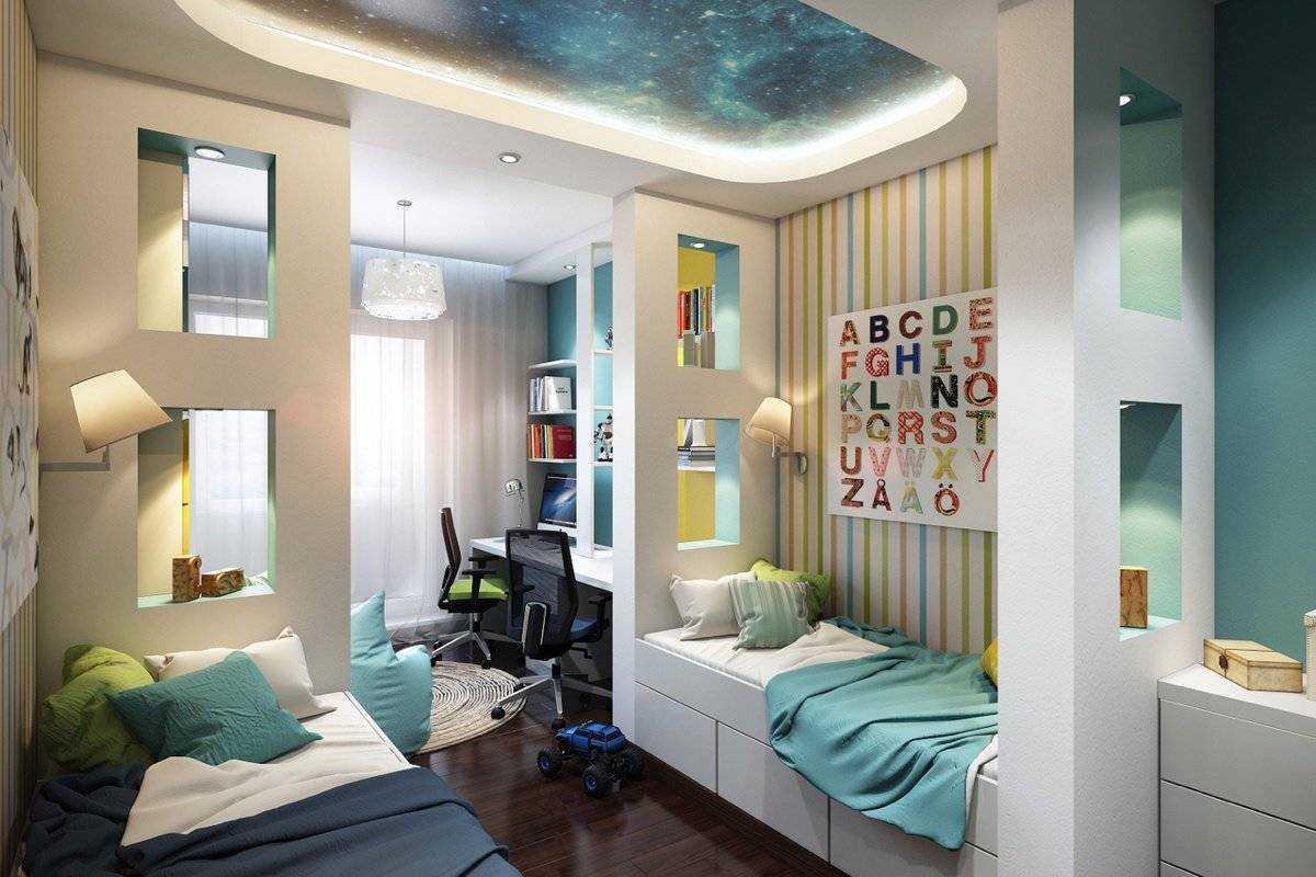 Дизайн комнаты для двух мальчиков-подростков - уютный дом