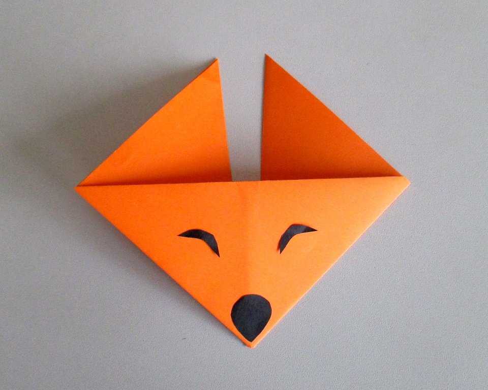 Оригами лиса: 3 простых, лучших способа для детей