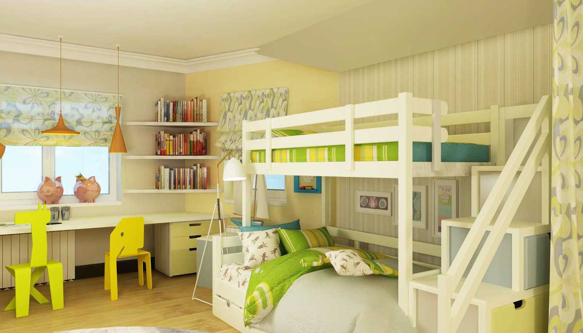 Варианты планировки детской комнаты 9, 10, 12 и 15 квадратных метров