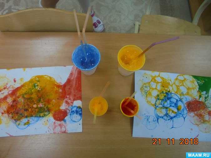 Конспект нод по рисованию картонными втулками «разноцветные пузыри» во второй группе раннего возраста. воспитателям детских садов, школьным учителям и педагогам - маам.ру