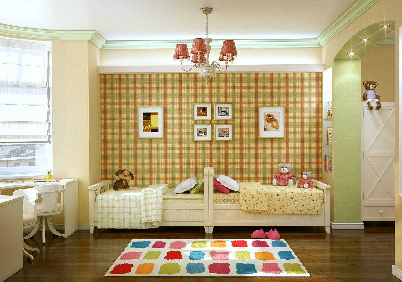 Дизайн детской комнаты для двоих: как правильно оформить интерьер, для мальчиков, девочек или разнополых детей с примерами на фото, плюсы двухъярусной кровати